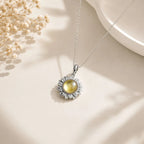 Collier marguerite en citrine naturelle – Attire la richesse et la carrière, énergie solaire