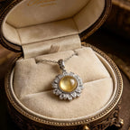 Collier marguerite en citrine naturelle – Attire la richesse et la carrière, énergie solaire