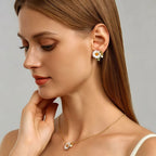 Boucles d'oreilles clous tournesol