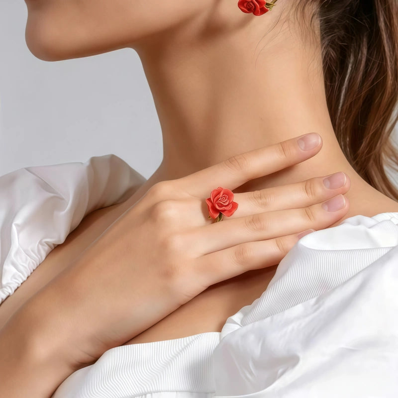 Bague Chuchotement de Nuit Rose - Bague d'Amour