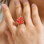 Bague Chuchotement de Nuit Rose - Bague d'Amour