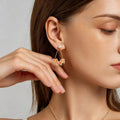 Sweet Enamel Cherry Blossom Earrings - Carry All Beautiful Wishes