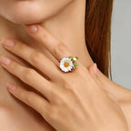 Bague Marguerite Naturaliste Printanière - Bague Innocence