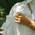 Nouvelle bague ouverte Sunny Daisy - Bague Innocence