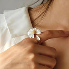 Nouvelle bague ouverte Sunny Daisy - Bague Innocence