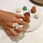 Nouvelle bague ouverte Sunny Daisy - Bague Innocence