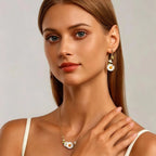 Spring Daisy Pendant Earrings - Pure Heart, Endless Bright Hope