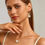 Spring Daisy Pendant Earrings - Pure Heart, Endless Bright Hope