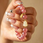 Bracelet en quartz fraise naturel "Gentle Soul"