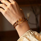 Natural Tiger Eye Double Layer Bracelet - Fortune-Attracting & Luck-Boosting