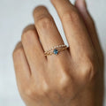 Goddess of Radiance Moonstone Stackable Rings – Gentle Intuition, Feminine Protection