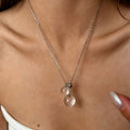 Clear Quartz Pull-Ajust Necklace - Inner purity & Clear expression