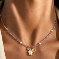 Améthyste Citrine Étoile Perle – Alignez Richesse & Intuition