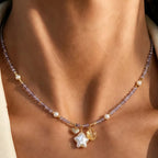 Améthyste Citrine Étoile Perle – Alignez Richesse & Intuition