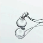 Natural White Crystal Necklace, Elegant and Luxurious Women's Collarbone Chain