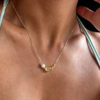 Collier Citrine et Quartz Rutile Doré – Attirez la Richesse et le Succès Professionnel, Pleine Énergie Positive