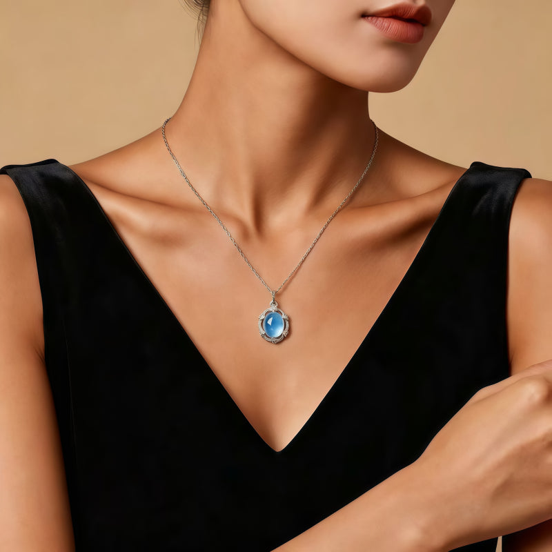 Hailanbao Necklace Natural Crystal Collarbone Pendant