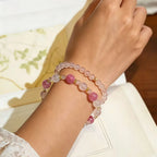 Bracelet en Cristal Naturel Talisman Éclosion de l'Amour