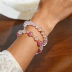 Bracelet en Cristal Naturel Talisman Éclosion de l'Amour
