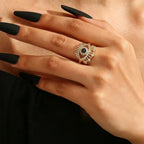 Starlight Evil Eye Ring – Courage, Protection & Fortune