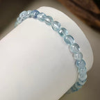 Bracelet en aigue-marine naturelle « Le courage du marin »