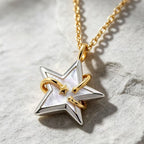 Polaris Mother-of-Pearl Necklace - Guarding Inner Intuition and Positive Intentions