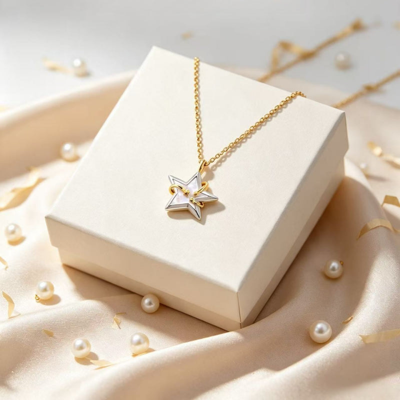 Polaris Mother-of-Pearl Necklace - Guarding Inner Intuition and Positive Intentions