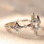 Bague Polaris Aqua Star – Bijou en cristal porte-bonheur