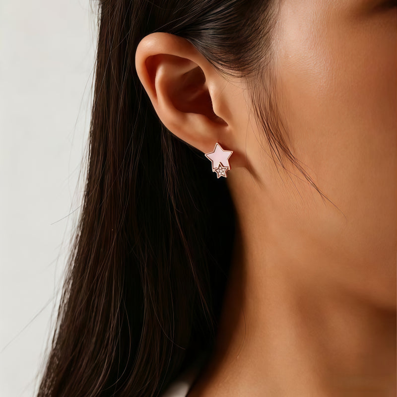 Beimu Star Moon Asymmetric Earrings - Awakens Your Inner Intuition