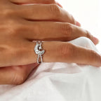 Moonnight Starry Silver Ring