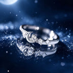 Bague ouverte Étoile et Lune – Portez votre fortune sous le ciel