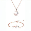 Moon Star Mother of Pearl S999 Bracelet - Balance Emotion, Attracting Gentle Blessings