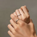 Bague en améthyste naturelle irrégulière – Calme l'esprit, approfondit l'intuition, attire la paix
