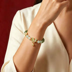 Butterfly Hetian Jade Gradient Bracelet - Calm Mind, Steady Good Fortune