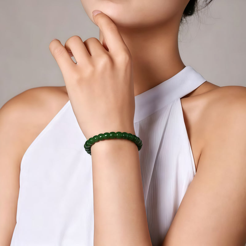 Bracelet Noble Cheval en Jade de Hetian