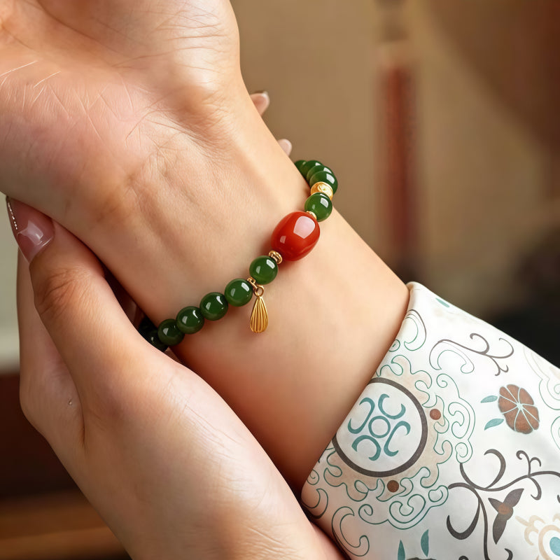 Bracelet Noble Cheval en Jade de Hetian