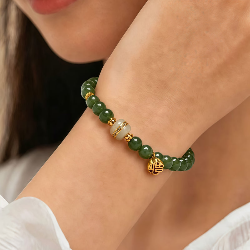 Bracelet Noble Cheval en Jade de Hetian