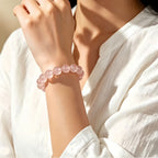 Bracelet Rose en Cristal Naturel pour l'Amour et le Romance
