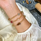 Natural Yellow Crystal Multi Treasure Lucky Multi Circle Bracelet - Positive Energy and Lasting Luck