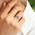 Bague Licorne en Améthyste Naturelle - Tête Claire, Chemin de Chance