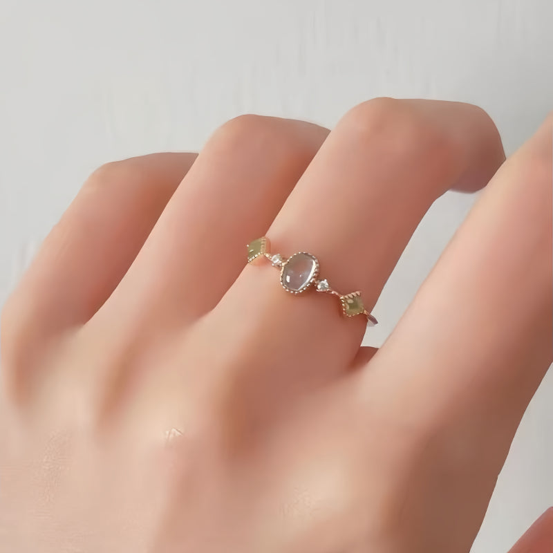Bague de la Fortune en Aigue-marine – Protection Spirituelle et Énergie Positive