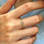 Bague de la Fortune en Aigue-marine – Protection Spirituelle et Énergie Positive