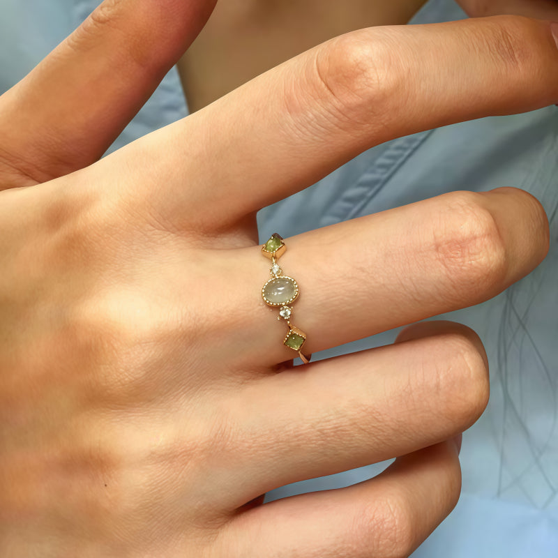 Aquamarine Fortune Ring – Spiritual Protection & Positive Energy