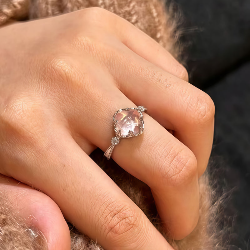 Bague Éclat de Quartz Rose