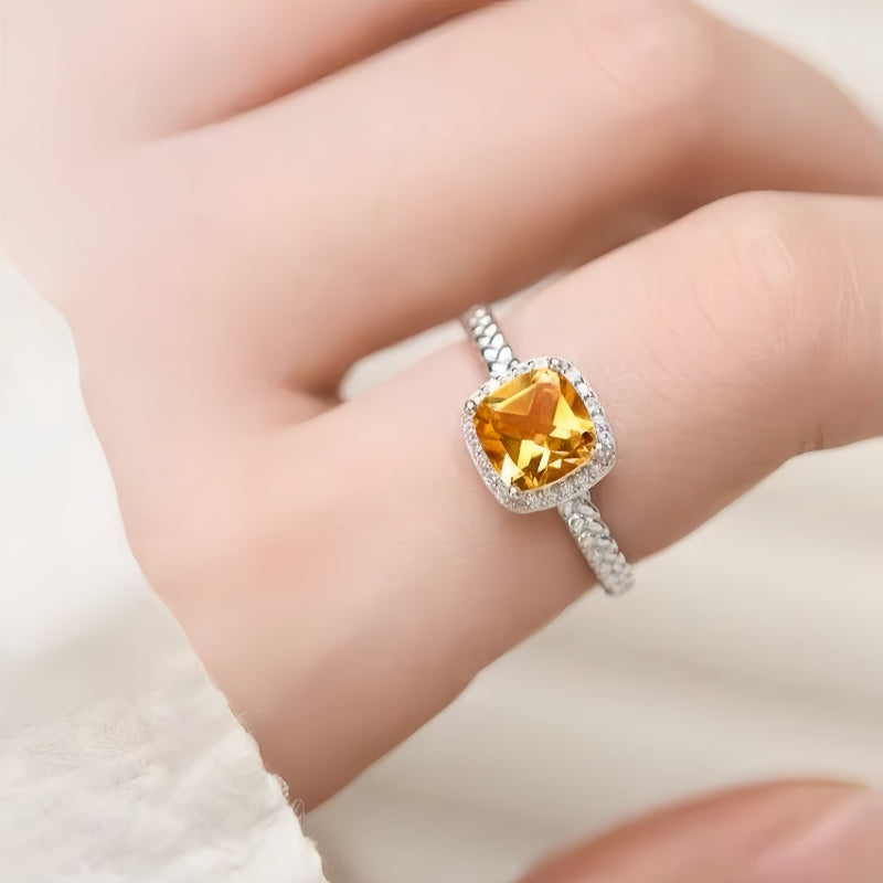 Natural Citrine Ring - Boosting Career Luck and Fortune
