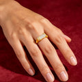 Vintage Bamboo Hetian Jade Blessing Ring – Wear Calm, Carry Luck