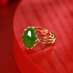 Bague porte-bonheur en Jade de Hetian – Une touche de chance au quotidien