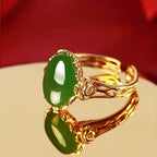 Bague porte-bonheur en Jade de Hetian – Une touche de chance au quotidien