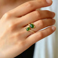 Bague Chat en Jade Hetian Naturel - Pureté & Sagesse & Paix