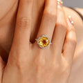 Bague Rose Citrine Naturelle sous le soleil – L'abondance à chaque éclat